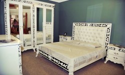 Румынская мебель для спальни Равенна белая (Ravenna white), Simex